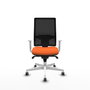 PIQUERAS Y CRESPO Silla de oficina Horna Naranja y Negro
