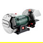 Metabo DS 200 Plus Amoladora de doble eje 2980 RPM 600 W, rueda abrasiva de óxido de aluminio de 200 mm, negro/verde/gris, Alemania