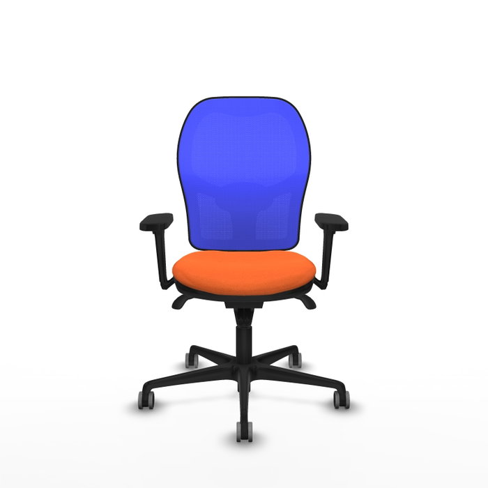 PIQUERAS Y CRESPO Silla de oficina Jorquera Naranja y Azul