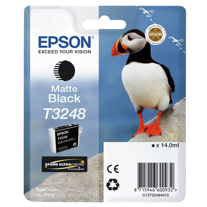 Epson T3248 Cartucho de Tinta Negro Mate Epson T3248 Cartucho de Tinta Negro Mate