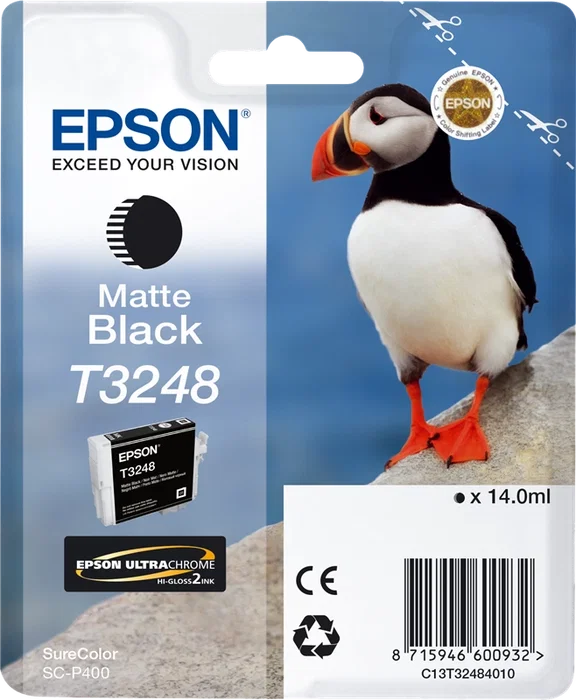 Epson T3248 Cartucho de Tinta Negro Mate Epson T3248 Cartucho de Tinta Negro Mate