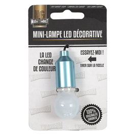 Mister Gadget Lámpara Led Cambia de Color con Cuerda, Diámetro 2 cm, Altura 5.8 cm