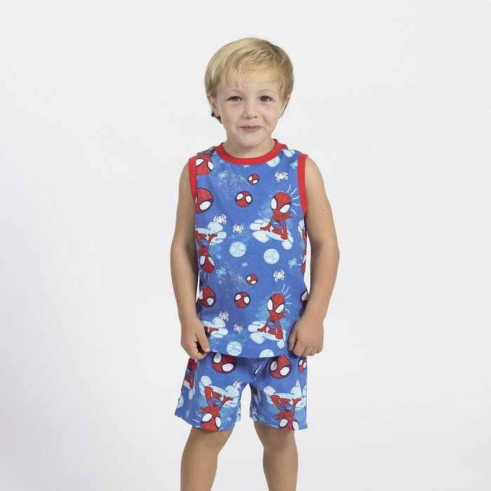 Cerdá Pijama Corto Single Jersey Spidey 3 Años Azul