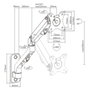 GEMBIRD MA-WA1-02 Soporte para Monitor de Pared Negro 27 pulgadas