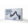 GEMBIRD MA-WA1-02 Soporte para Monitor de Pared Negro 27 pulgadas