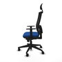 PIQUERAS Y CRESPO Silla de oficina Horna con mecanismo Sincro, Azul y Negro