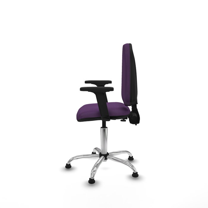 PIQUERAS Y CRESPO Silla de oficina Aýna Morada con Brazos 2D
