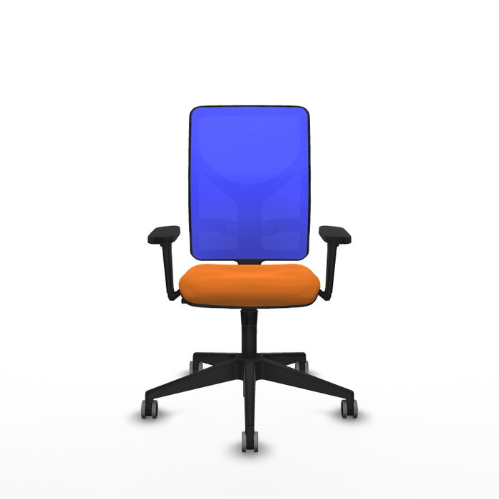 PIQUERAS Y CRESPO Silla de oficina Motilla con mecanismo Sincro, Naranja y Azul PIQUERAS Y CRESPO Silla de oficina Motilla con mecanismo Sincro, Naranja y Azul