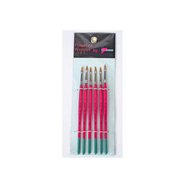 Pryse Juego de pinceles para bellas artes 6 piezas Cat's tongue brush