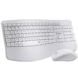 Subblim Combo Dual Office Prowave Teclado y Ratón Inalámbrico, Blanco, SUBKBC-DCOPW1