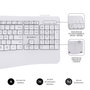 Subblim Combo Dual Prowave White Teclado y Ratón Ergonómicos Blanco