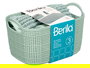 Berilo - Set 3 Piezas para Baño en Tela de Poliéster y Plástico PP, Color Verde, Alfombrilla 38x58 cm, Cesta 23.7x16x14 cm y Dispensador (Set de 12)