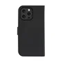 Dbramante1928 Lynge Funda Folio con MagSafe para Apple iPhone 16 ProMax 6.9", Negro - Cuero de Grano Entero con 3 Bolsillos para Tarjetas y Cierre Magnético