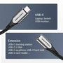 Vention Cable alargador USB 3.1 Tipo-C macho a hembra, 1m, gris