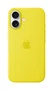 Apple MYY73ZM/A Funda de Silicona con MagSafe para iPhone 16 (6.1") - Color Amarillo Star Fruit, Microfibra, 55% Reciclada, Resistente a Caídas