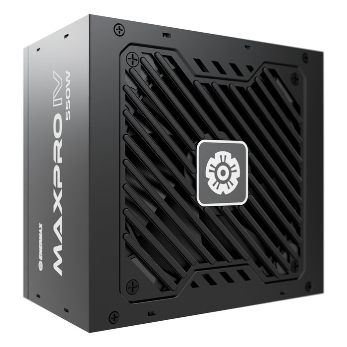 Enermax Maxpro IV 550W - Fuente de Alimentación ATX 80 PLUS, 550 W, Modelo EMP550W, Ventilador de 12 cm, Negro