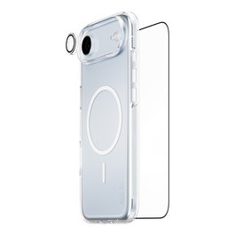 PanzerGlass CARE BY 3-IN-1 FLAGSHIP EXPLORE - Protector de pantalla de vidrio templado para Apple iPhone Air, Resistente a rayones y golpes, Aplicación en seco y sin burbujas