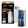 PanzerGlass CARE BY 3-IN-1 FLAGSHIP EXPLORE - Protector de pantalla de vidrio templado para Apple iPhone Air, Resistente a rayones y golpes, Aplicación en seco y sin burbujas
