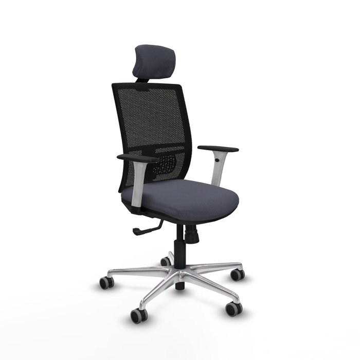 PIQUERAS Y CRESPO Silla de oficina Yunquera con mecanismo Sincro, Gris oscuro y Negro PIQUERAS Y CRESPO Silla de oficina Yunquera con mecanismo Sincro, Gris oscuro y Negro