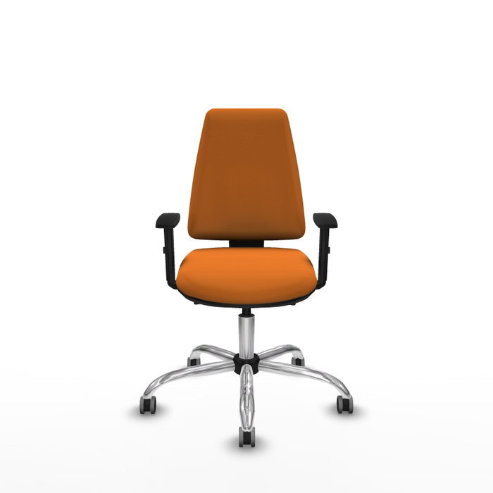 PIQUERAS Y CRESPO Silla de oficina Elche Naranja con mecanismo Asincro