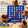 JugaToys Toalla Juego Conecta 4 con Fichas Impermeables y Mochila, 100x100cm