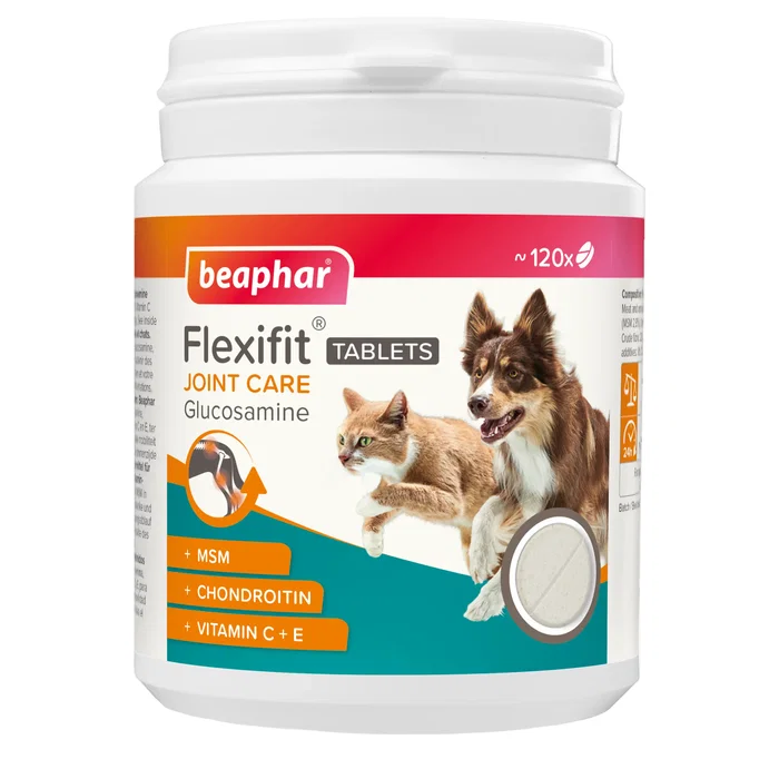 Beaphar Flexifit Glucosamina 120 Comprimidos para Perros y Gatos Beaphar Flexifit Glucosamina 120 Comprimidos para Perros y Gatos