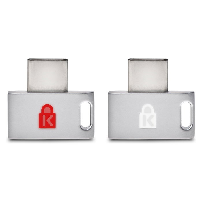 Kensington VeriMark Guard - Llave de Seguridad USB-C con Huella Digital, Compatible con FIDO2, WebAuthn/CTAP2 y FIDO U2F - Multiplataforma