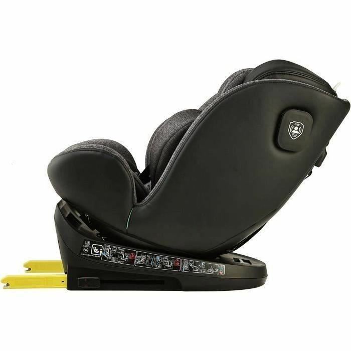 Bbgo Wondersafe Silla de Coche Giratoria Gris Fibra de Bambú Piel Sintética i-Size 40-150 cm