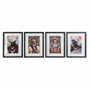 DKD Home Decor Set de 4 Cuadros Étnicos Multicolor 35x2,5x45 cm