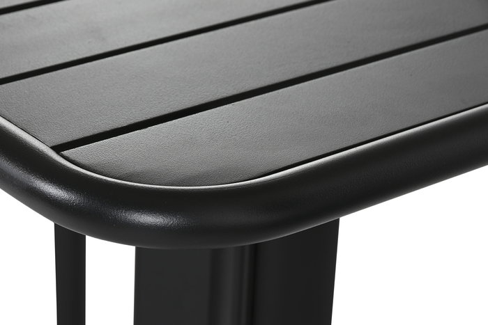 DKD Home Decor Set de 3 Mesas Bar Terraza y Jardín Negro 60 x 102 x 60 cm