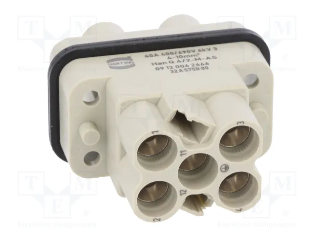 HARTING Han Q Plantilla de Contacto Macho HDC