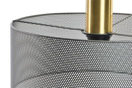 DKD Home Decor Lámpara de Techo Estilo Loft Gris y Dorado Metal 30 x 115 x 30 cm (2 Unidades) Bombilla E27