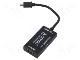 SAVIO Adaptador HDMI a tomacorriente y USB B micro