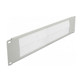 DeLOCK Tira de Cepillo de Manejo de Cables 19″ 2U Gris
