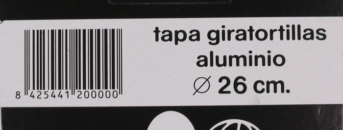 Vr Tapa Giratortillas Aluminio 27 cm (12 Unidades)