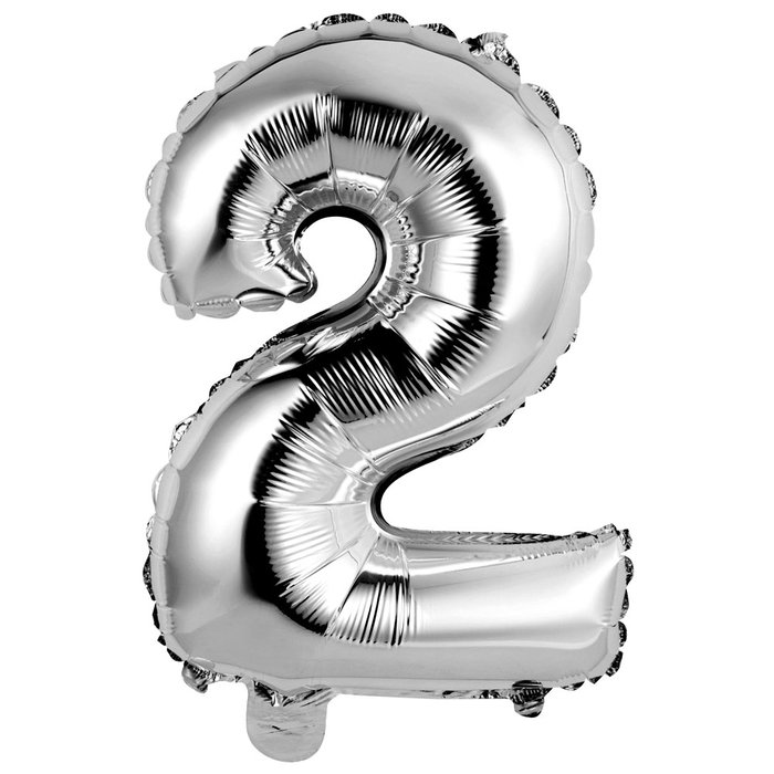 Party Time Globo Cifra Cumpleaños Plateado/Dorado 35 cm - Inflable con Helio o Aire, Números 0-9 Party Time Globo Cifra Cumpleaños Plateado/Dorado 35 cm - Inflable con Helio o Aire, Números 0-9