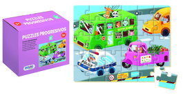 Dohe Puzzle 65007 de 30 Piezas - A Partir de 3 Años, Puzzle Educativo con Atractivos Colores para Estimular la Imaginación y el Razonamiento