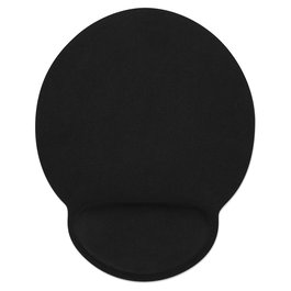 MANHATTAN Alfombrilla de Ratón Gaming con Reposamuñecas de Gel Negro, Base Antideslizante, 240 x三个阶段 200 x 27 mm