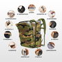 Numada Mochila B40 Explorer Backpack 20L 40x25x20 cm Estampado Camuflaje Carga USB Resistente