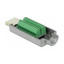 DeLOCK Adaptador HDMI-A macho a bloque de terminales con carcasa metálica Gris 65201