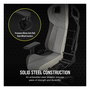 Corsair T3 Rush Silla Gaming (2023) - Tela Gris/Antracita, Respaldo Acolchado, 4D, 120 kg, Racing