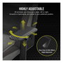 Corsair T3 Rush Silla Gaming (2023) - Tela Gris/Antracita, Respaldo Acolchado, 4D, 120 kg, Racing