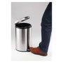 Durable Papelera Redonda de Acero Inoxidable con Pedal 5L