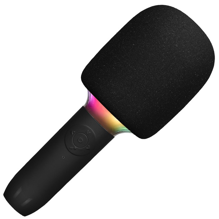 Party Time Altavoz Luminoso Micro Karaoke Bluetooth Inalámbrico con Efectos de Luz y Voz