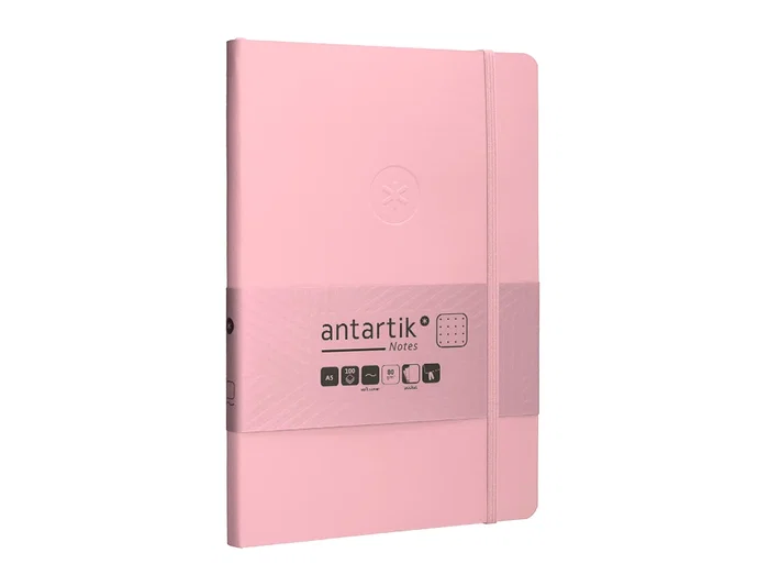 Antartik Antartik Notes Cuaderno Tapa Blanda A5 Hojas Puntos Rosa Pastel 80 Hojas 80gr Fsc