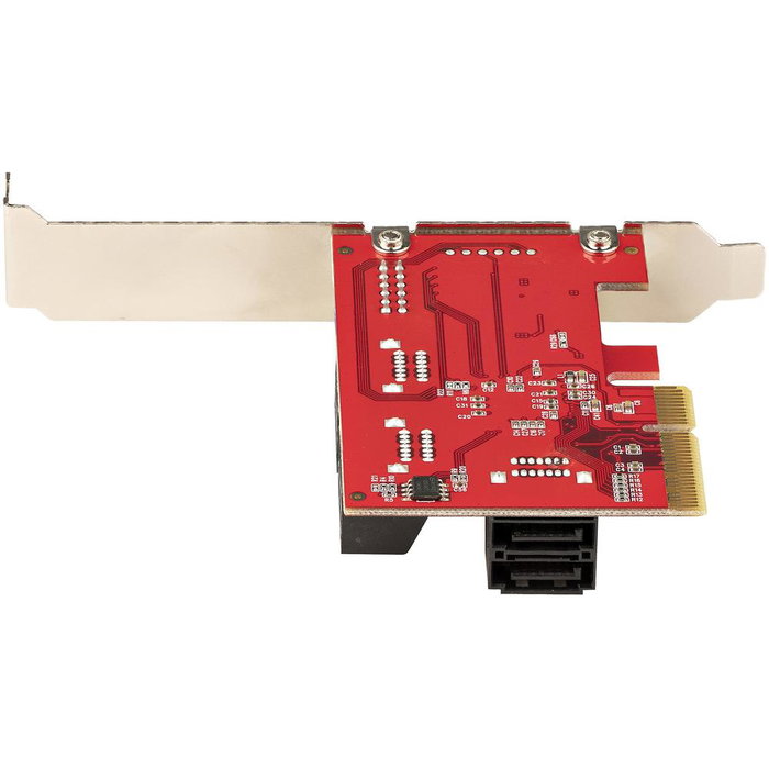 StarTech Tarjeta Controladora PCIe SATA 6 Puertos 6Gb/s ASM1166 - PCIe 3.0 x4, Perfil Bajo, Compatible con Windows/macOS/Linux, S.M.A.R.T., TRIM, para HDD/SSD
