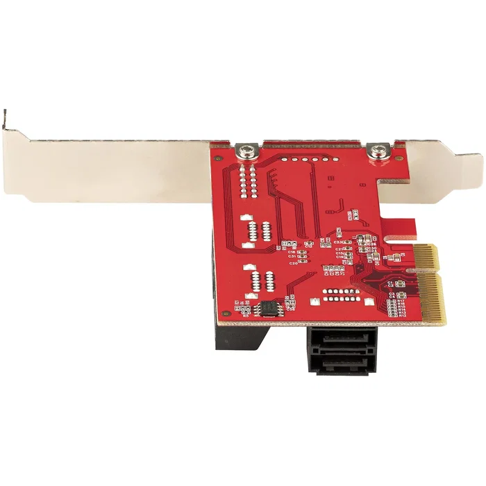 StarTech.com 6P6G-PCIE-SATA-CARD Tarjeta Controladora PCIe SATA III de 6 Puertos 6 Gbps Interna con Chip ASM1166 y Soporte para Bracket de Perfil Bajo o Completo