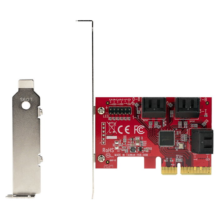 StarTech Tarjeta Controladora PCI Express (PCIe) de 6 Puertos SATA 6 Gbps con Bracket de Perfil Bajo StarTech Tarjeta Controladora PCI Express (PCIe) de 6 Puertos SATA 6 Gbps con Bracket de Perfil Bajo