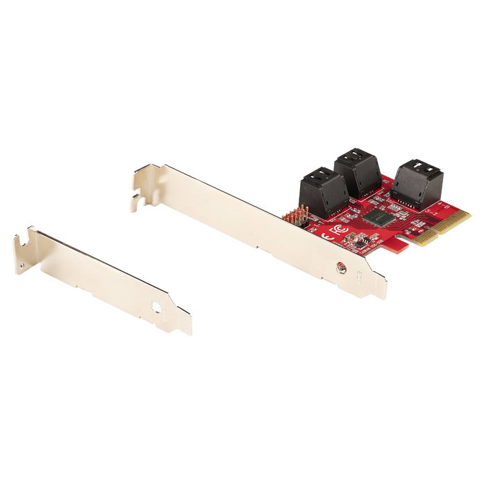 StarTech Tarjeta Controladora PCI Express (PCIe) de 6 Puertos SATA 6 Gbps con Bracket de Perfil Bajo StarTech Tarjeta Controladora PCI Express (PCIe) de 6 Puertos SATA 6 Gbps con Bracket de Perfil Bajo