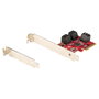 StarTech Tarjeta Controladora PCI Express (PCIe) de 6 Puertos SATA 6 Gbps con Bracket de Perfil Bajo